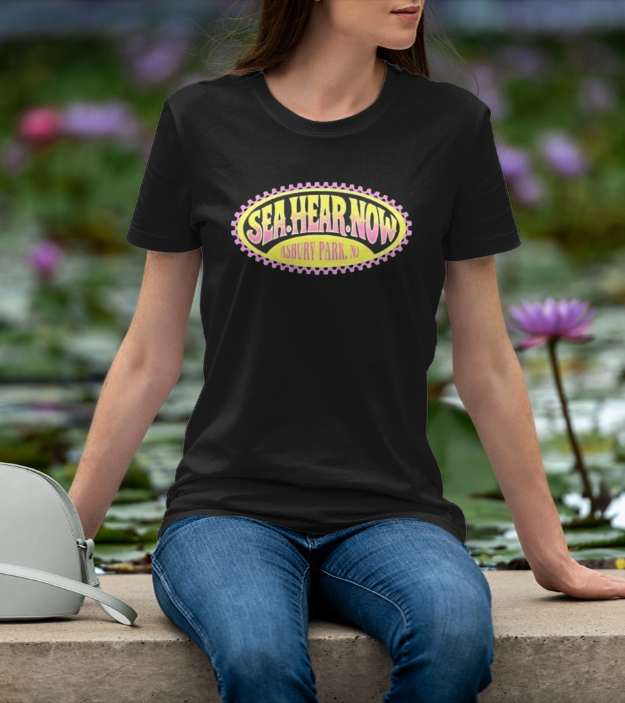 Sea Hear Now Asbury Park NJ Music Festival Retro Surfing Vibes T-Shirt