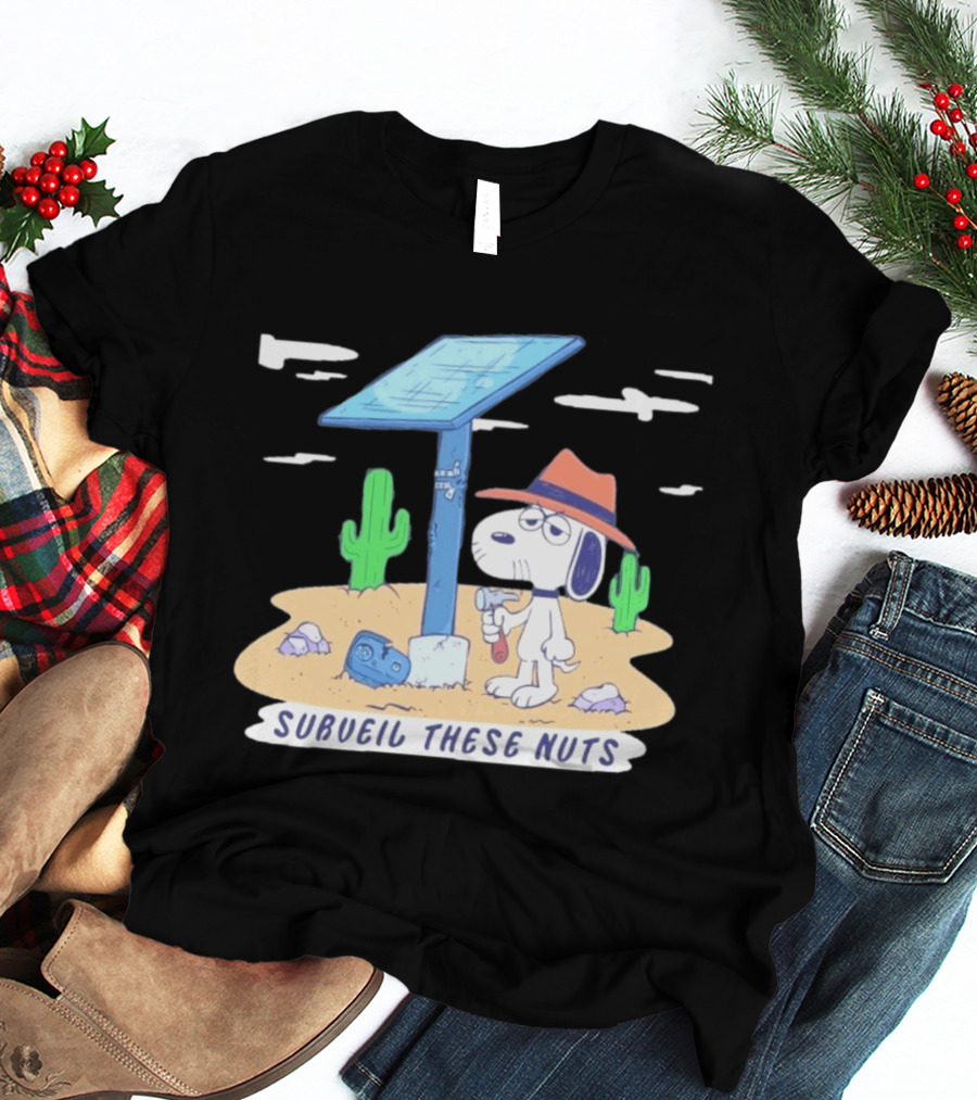 Spike Peanuts Subueil These Nuts Snoopy Desert Solar Panel T-Shirt
