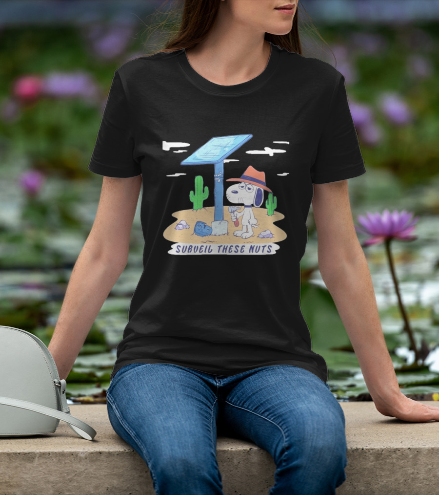 Spike Peanuts Subueil These Nuts Snoopy Desert Solar Panel T-Shirt