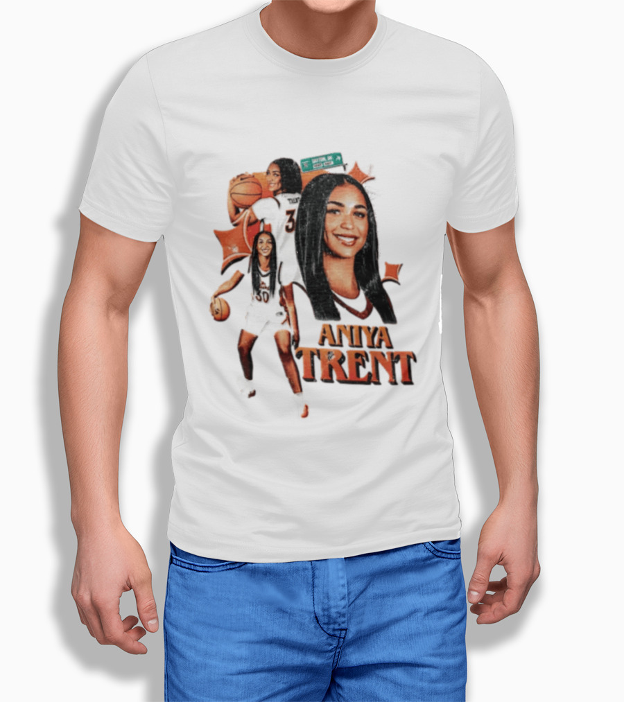 Aniya Trent Dayton Ohio Basketball Player The Burg Sign T-Shirt