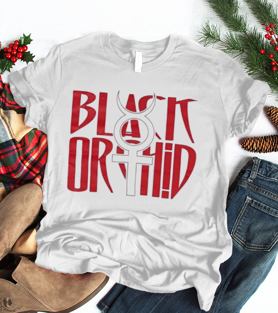 Black Orchid Venus Symbol Red T-Shirt