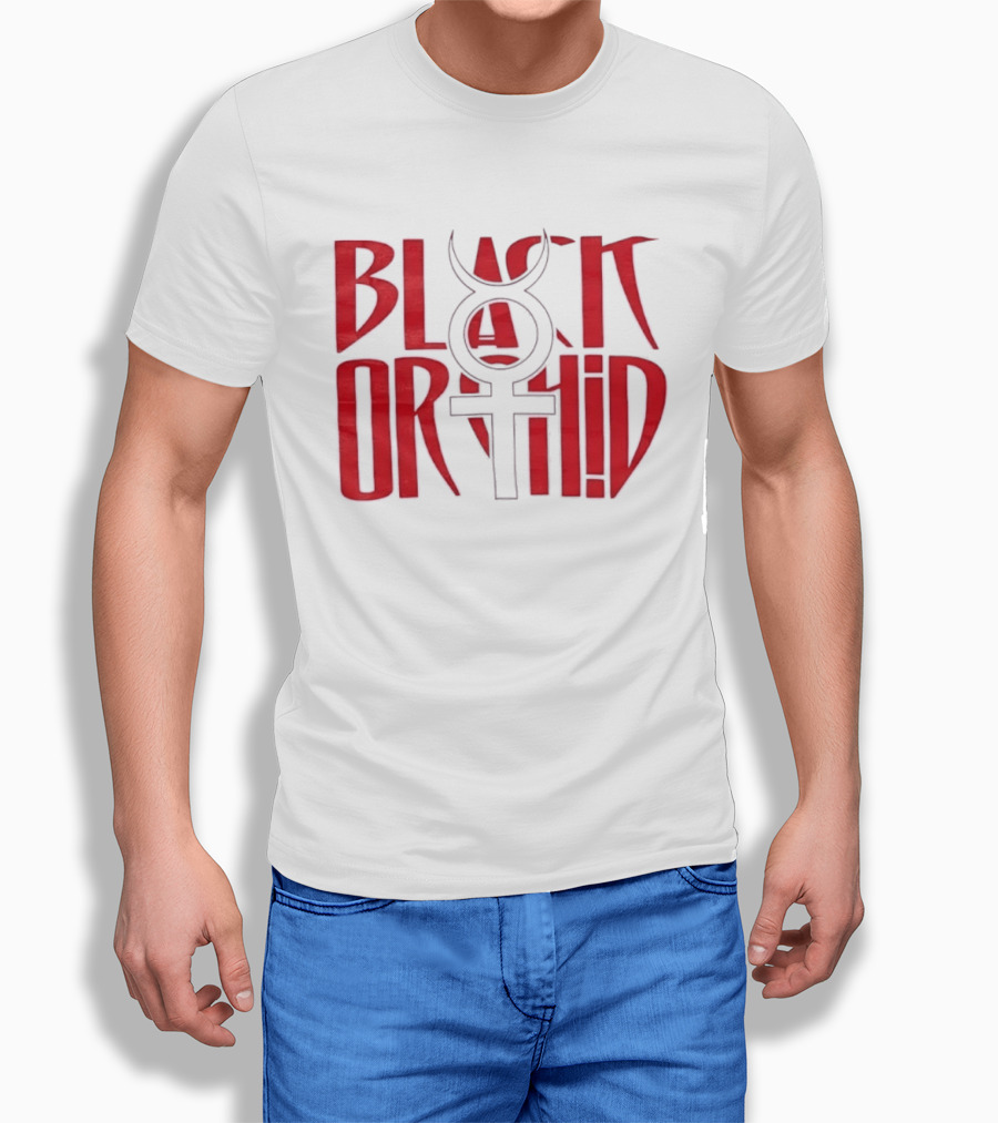 Black Orchid Venus Symbol Red T-Shirt