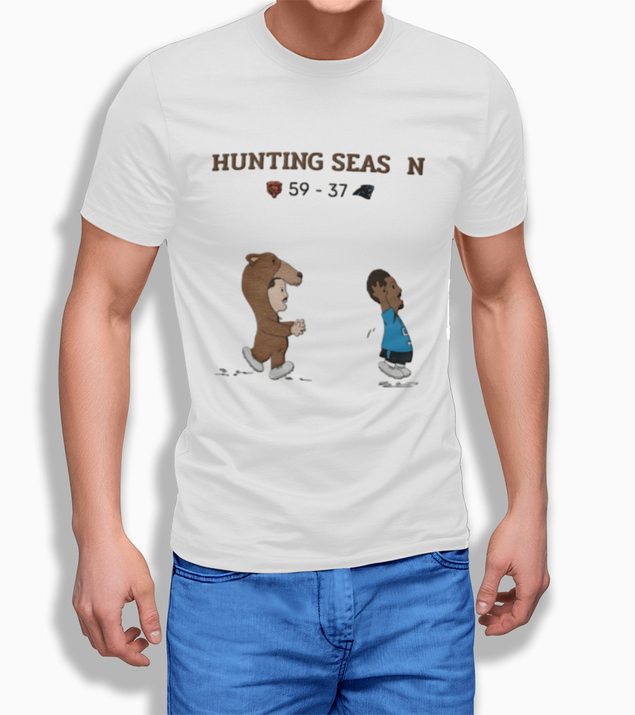Hunting Season Chicago Bears 59 37 Carolina Panthers T-Shirt