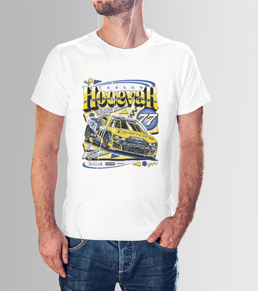 Carson Hocevar 77 NASCAR Spire Motorsports Zeigler Chevrolet Camaro Racing T-Shirt