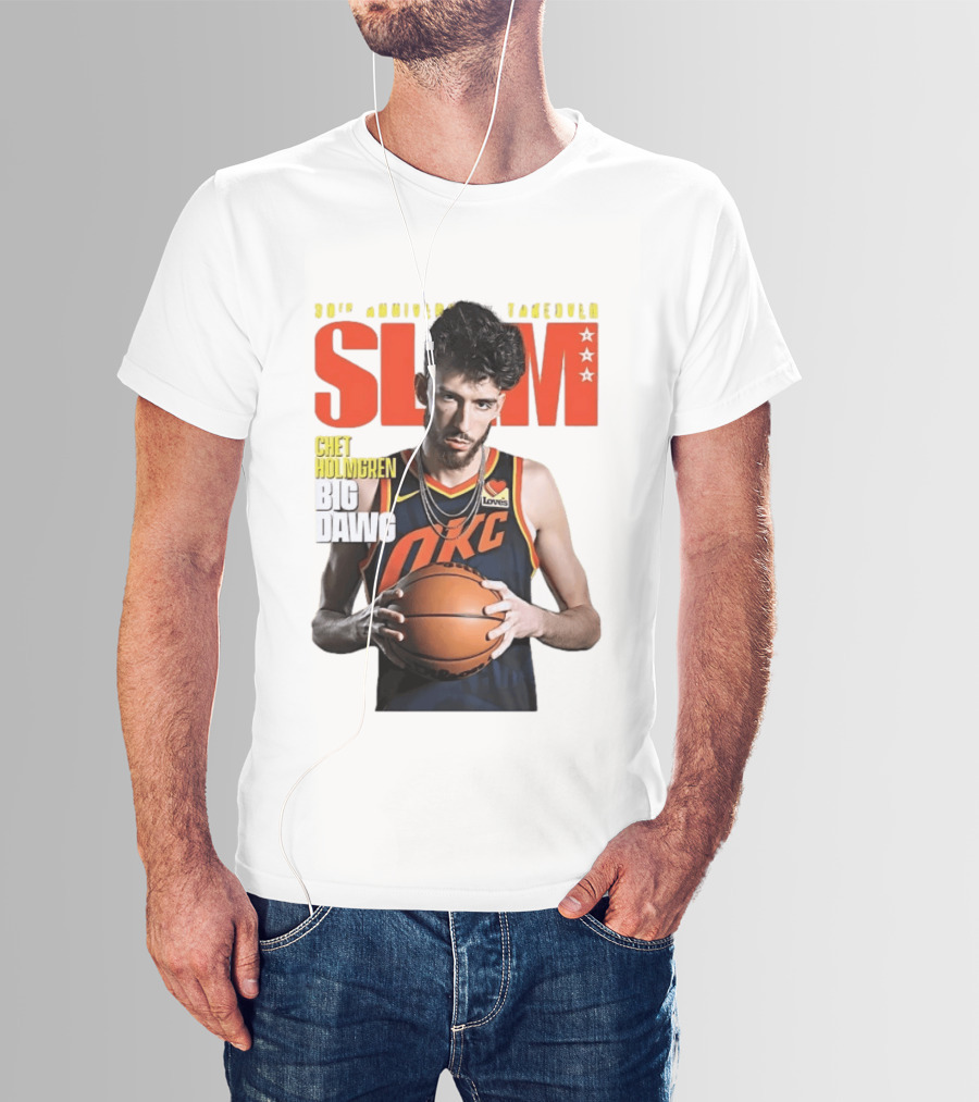 Chet Holmgren SLAM Magazine 30th Anniversary OKC Big Dawg Cover T-Shirt