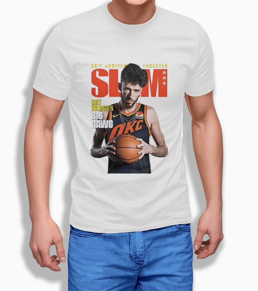 Chet Holmgren SLAM Magazine 30th Anniversary OKC Big Dawg Cover T-Shirt