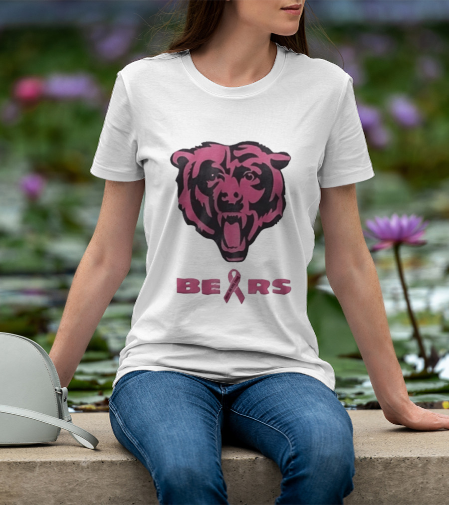 Chicago Bears Real Fans Wear Pink Breast Cancer Awareness 2026 T-Shirt