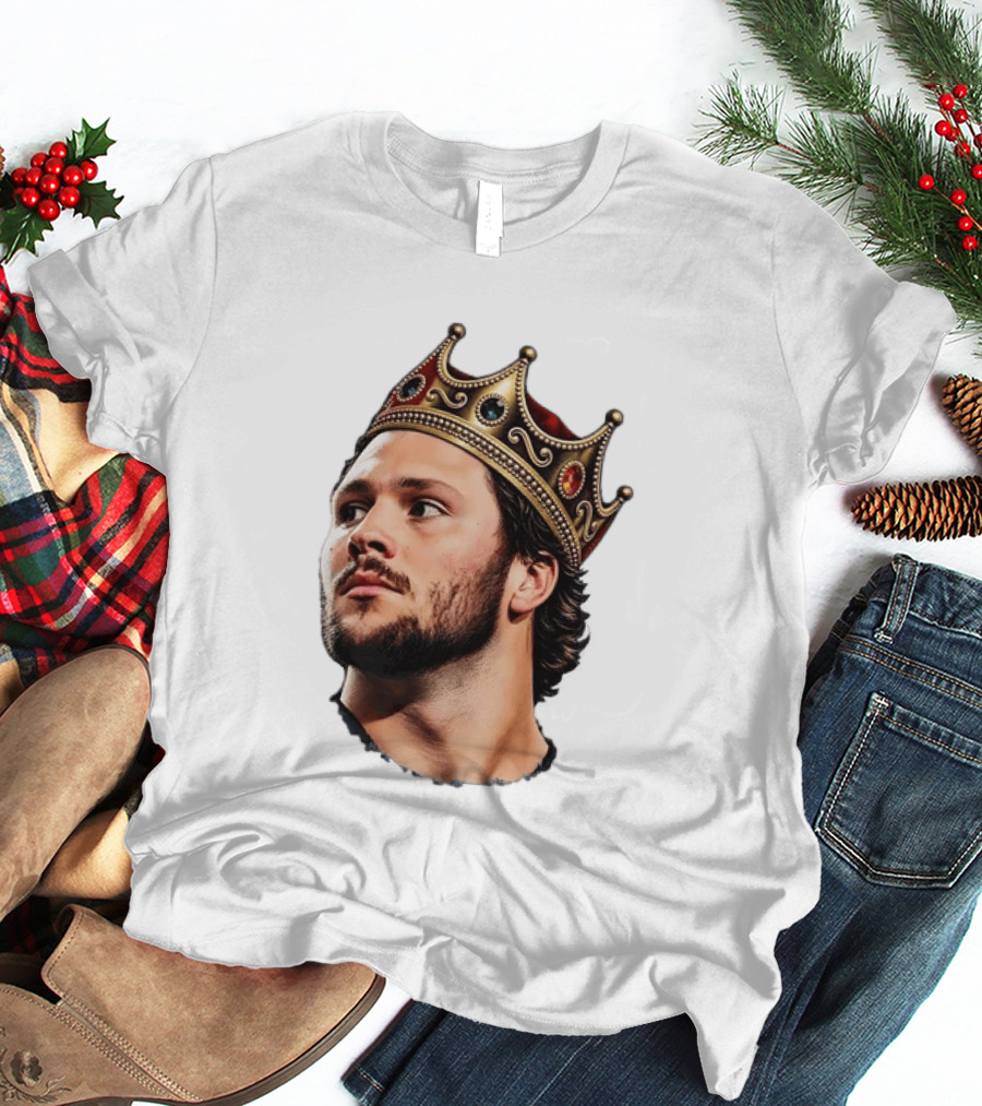 Josh Allen Buffalo Bills King Crown Football T-Shirt