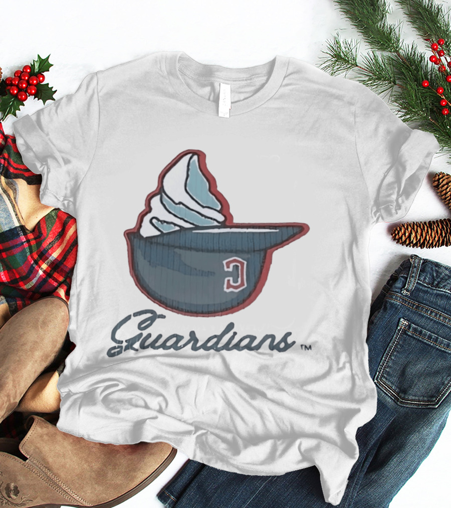 Cleveland Guardians Ice Cream Helmet C Hat Guardians T-Shirt