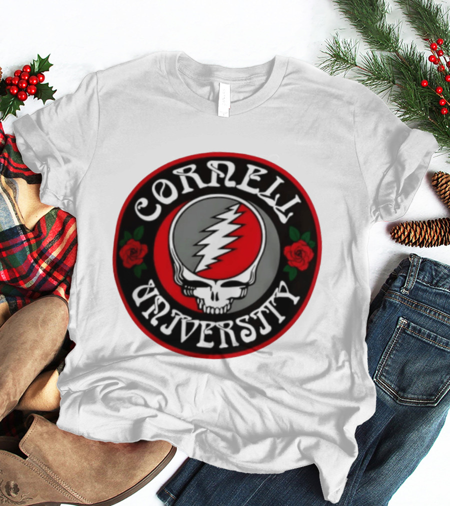 Cornell University Grateful Dead Steal Your Face Roses 2026 T-Shirt