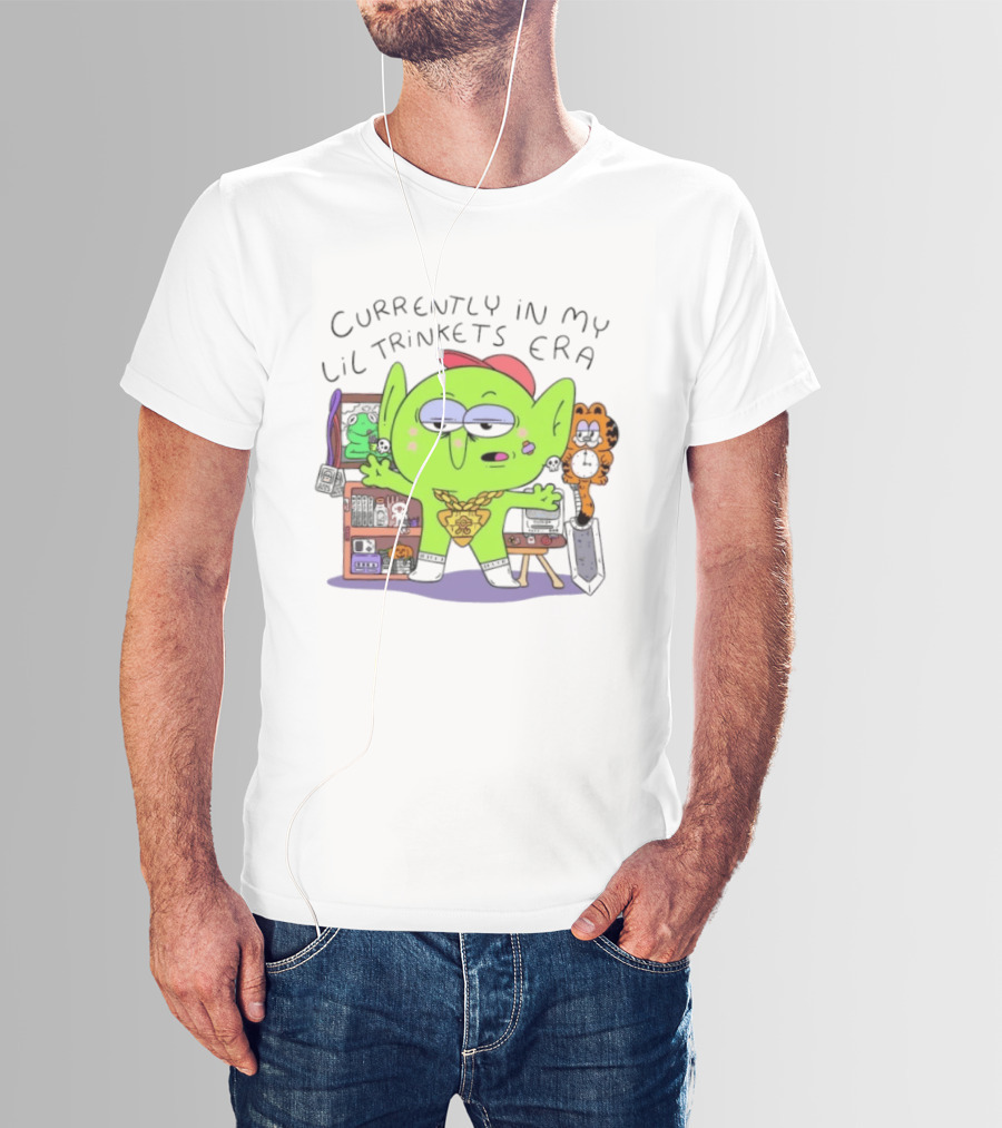Currently In My Lil Trinkets Era Green Goblin Collectibles Fantasy Fun T-Shirt