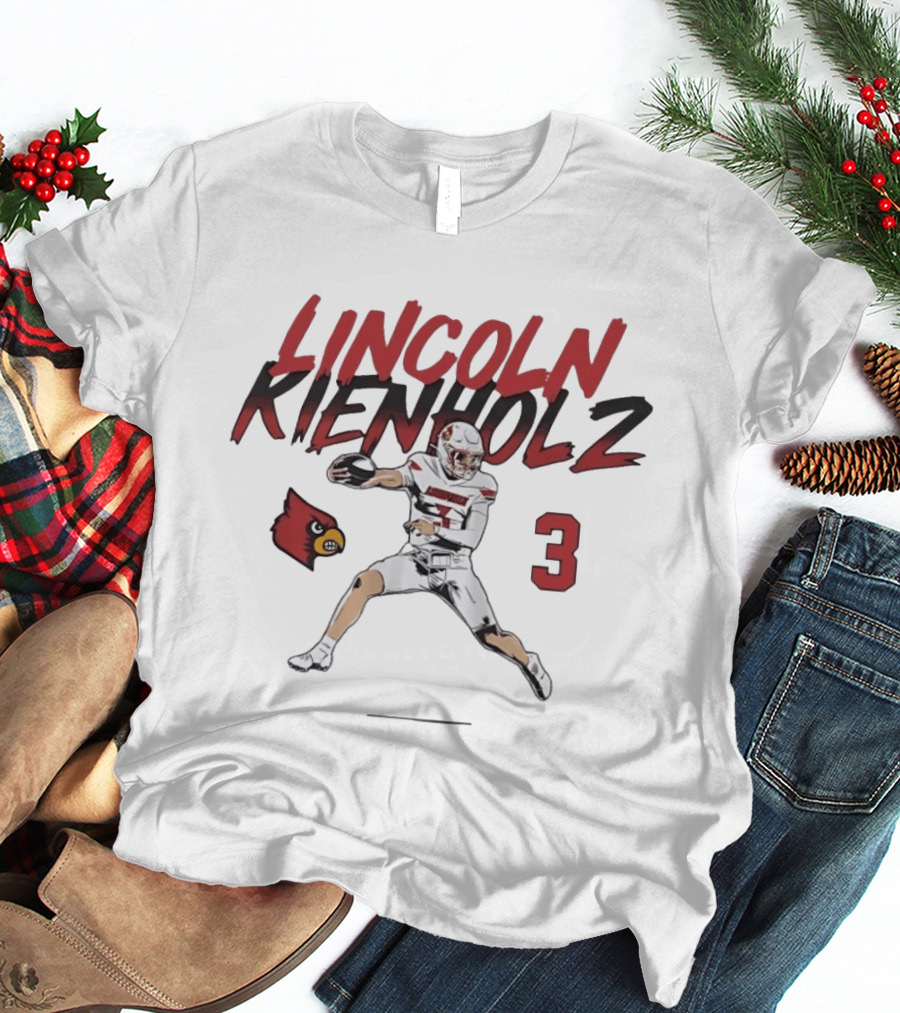 Lincoln Kienholz Louisville Cardinals Football Number 3 Player T-Shirt