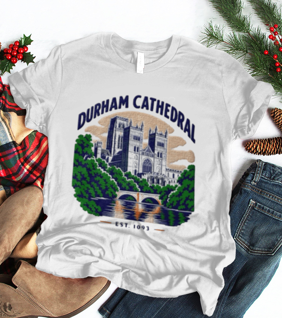 Durham Cathedral Est 1093 Iconic Landmark Travel Souvenir T-Shirt