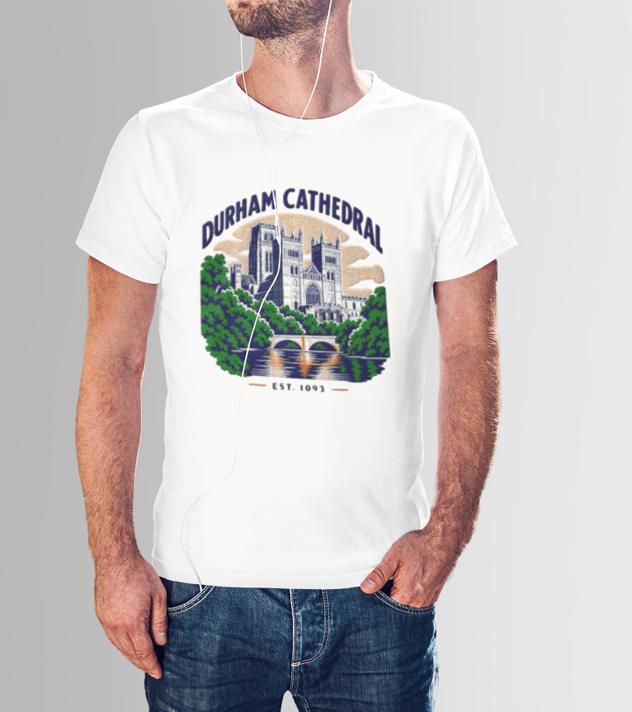 Durham Cathedral Est 1093 Iconic Landmark Travel Souvenir T-Shirt