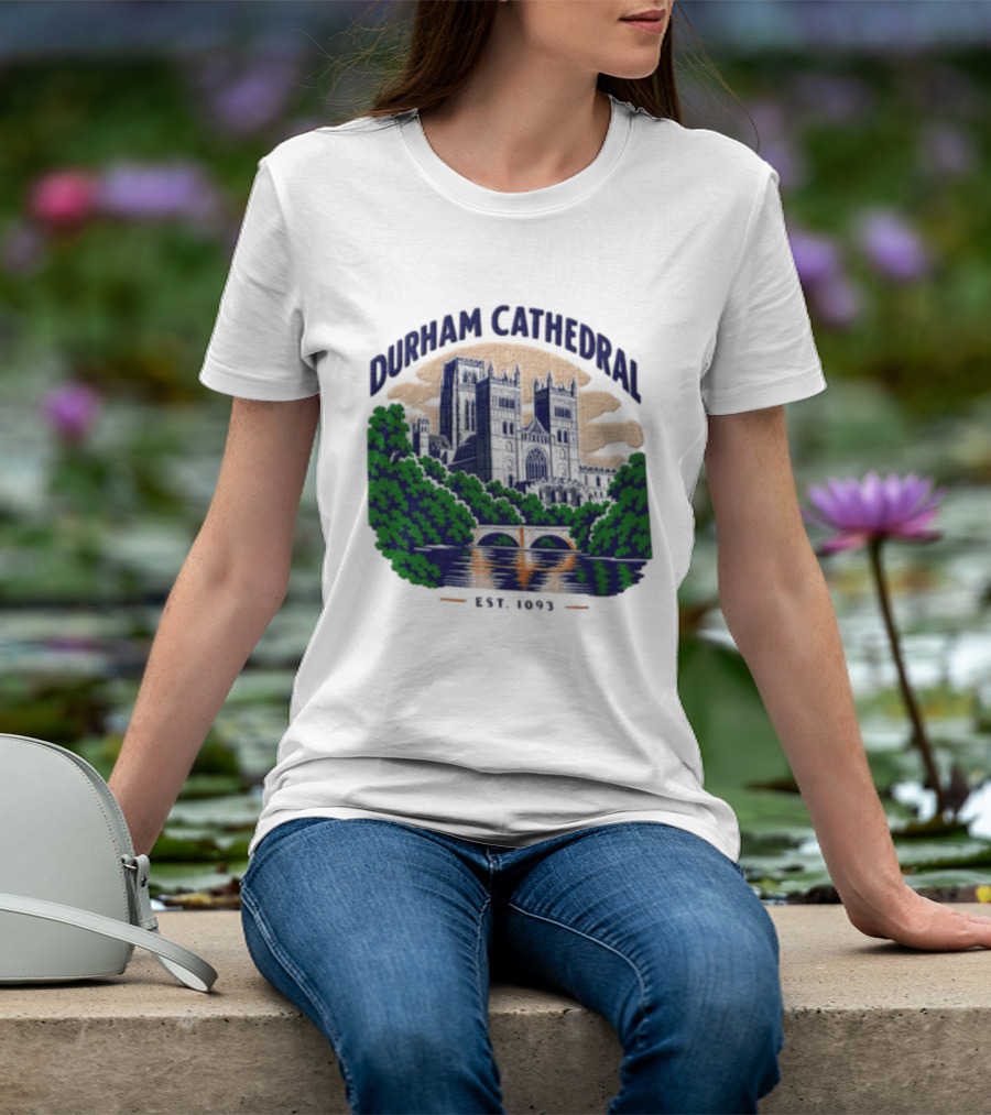 Durham Cathedral Est 1093 Iconic Landmark Travel Souvenir T-Shirt