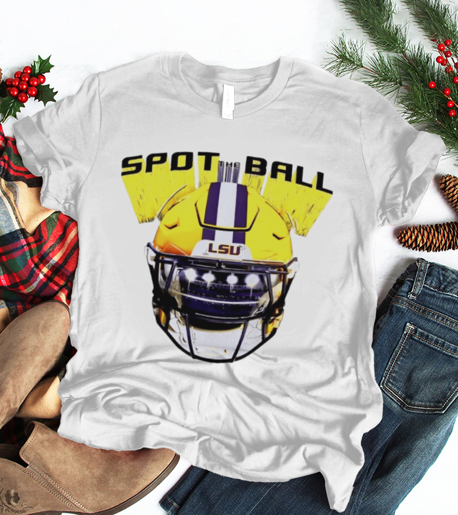 LSU Tigers Spot The Ball 2026 Football Helmet T-Shirt