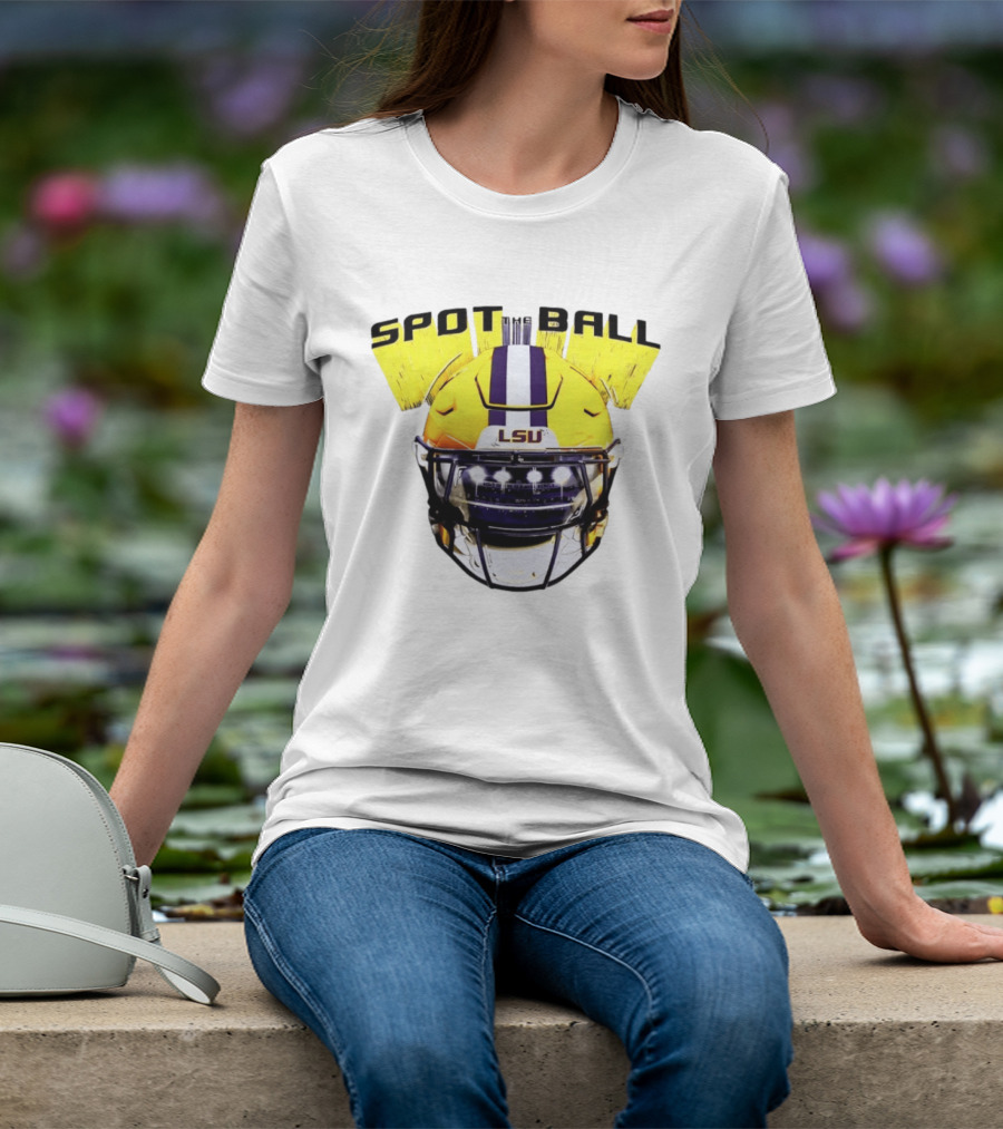 LSU Tigers Spot The Ball 2026 Football Helmet T-Shirt
