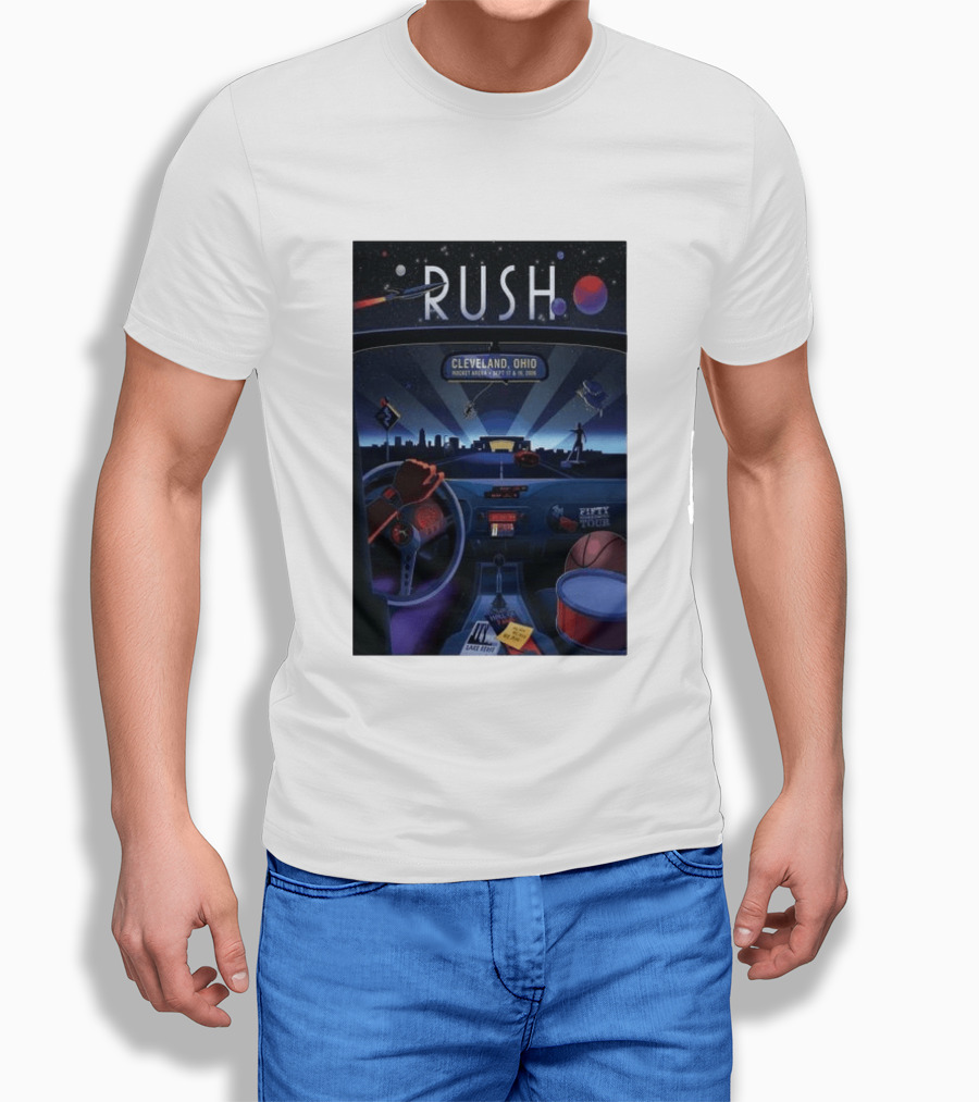 Rush Fifty Tour Cleveland Ohio Rocket Arena September 17 & 19 2026 T-Shirt