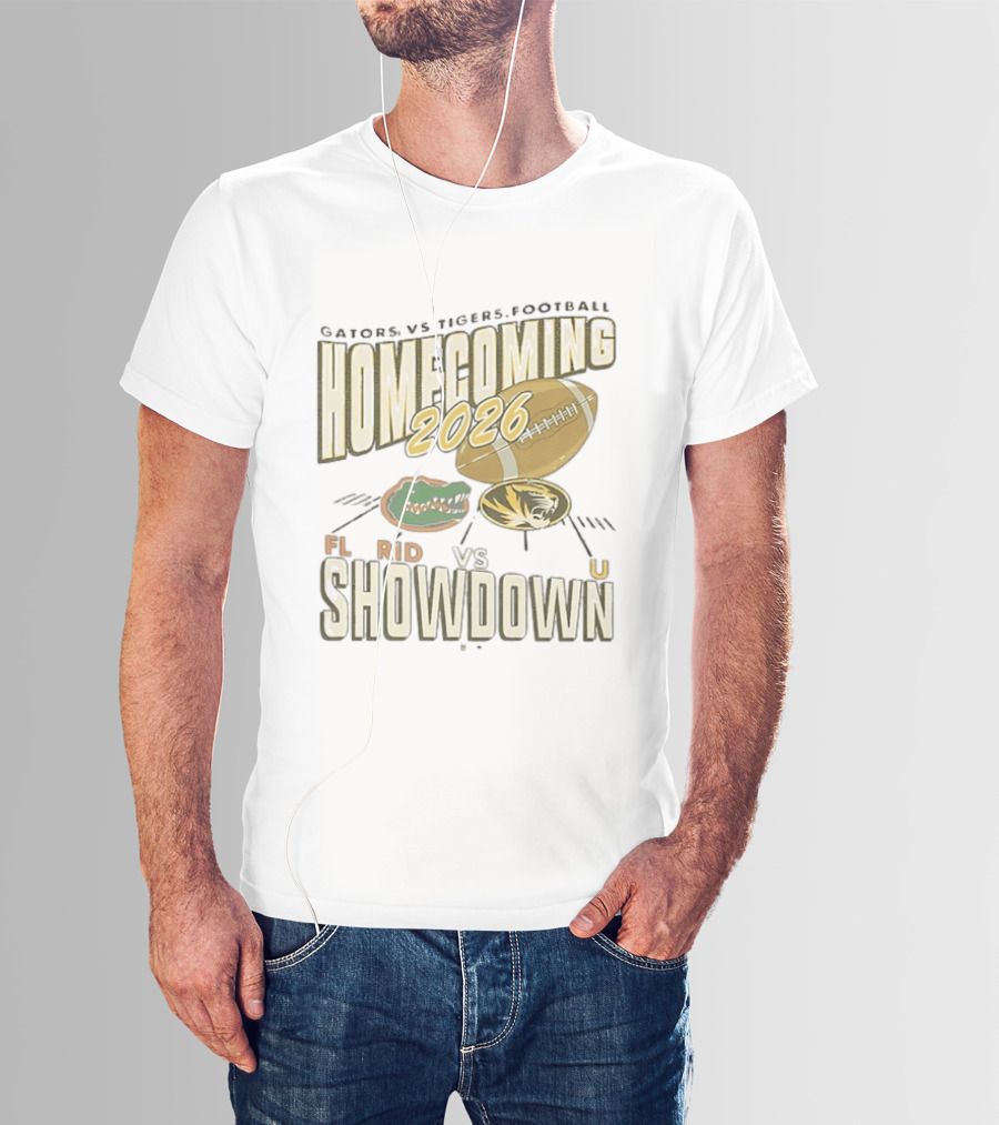 Florida Gators Vs Mizzou Tigers 2026 Homecoming Showdown Football T-Shirt