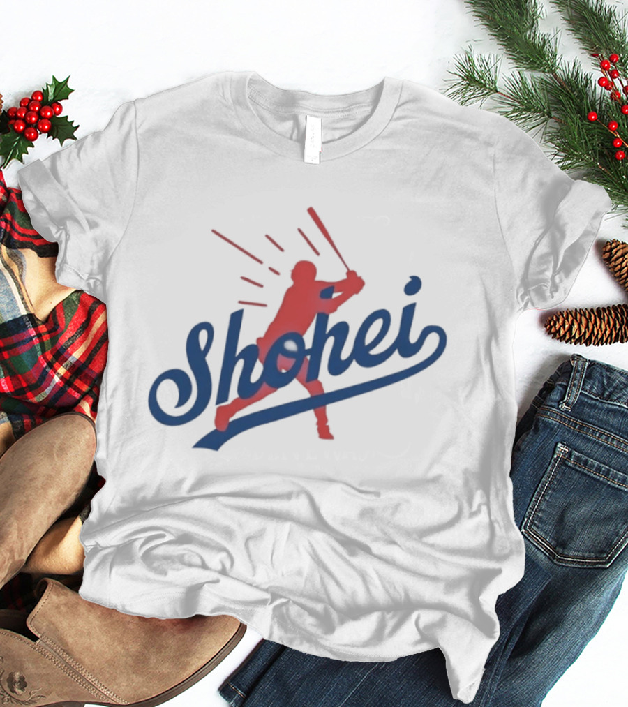 Shohei Ohtani MLB Los Angeles Baseball Player Silhouette Swing T-Shirt
