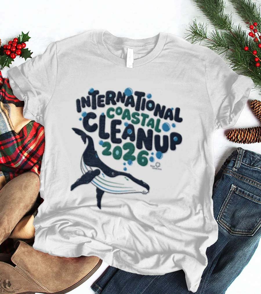 International Coastal Cleanup 2026 Humpback Whale T-Shirt