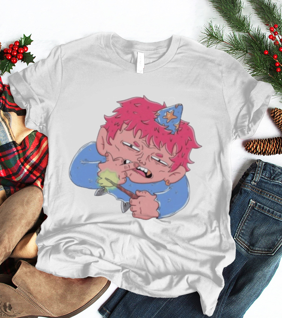 I Cast F*** Right Off And Go Away Wizard Wand Spell Fun T-Shirt