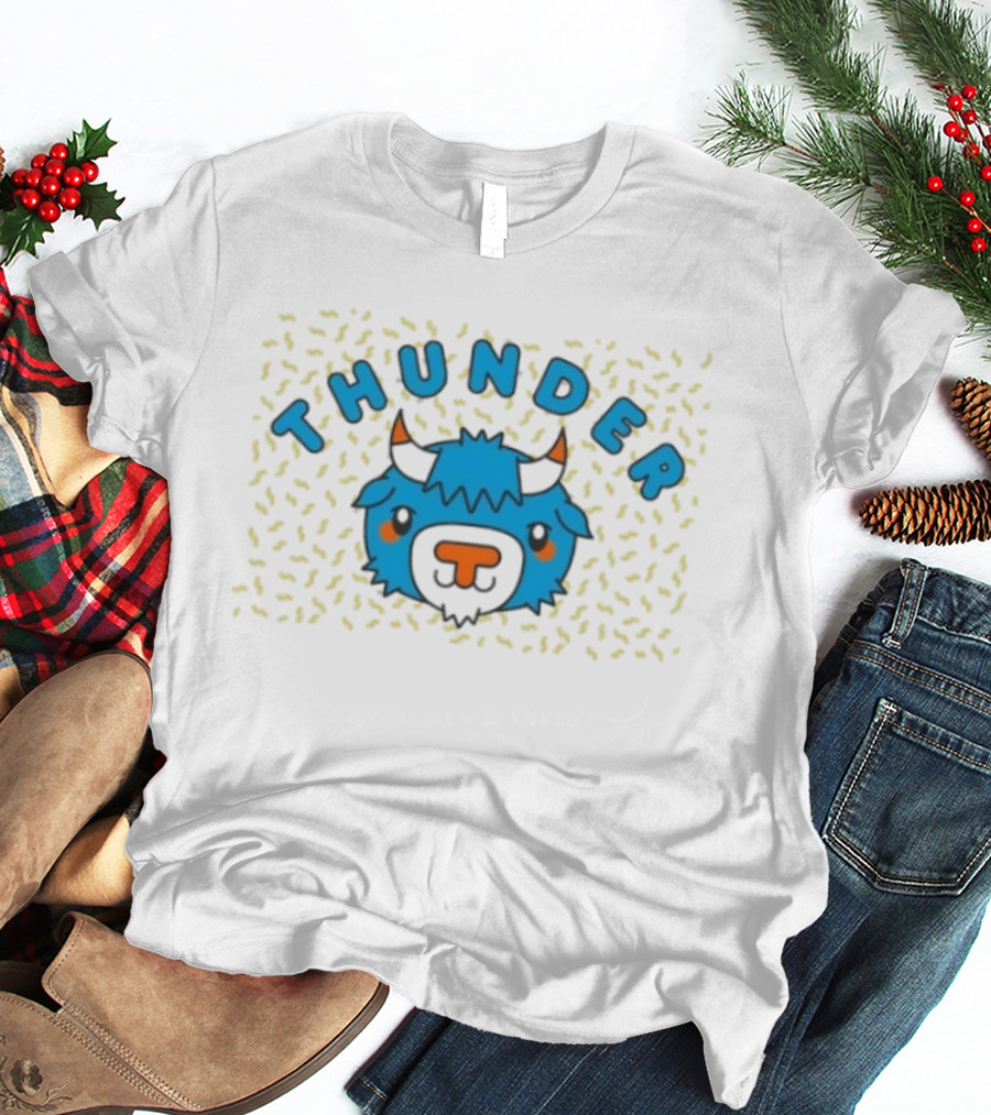 Oklahoma City Thunder Cartoon Rumble The Bison T-Shirt