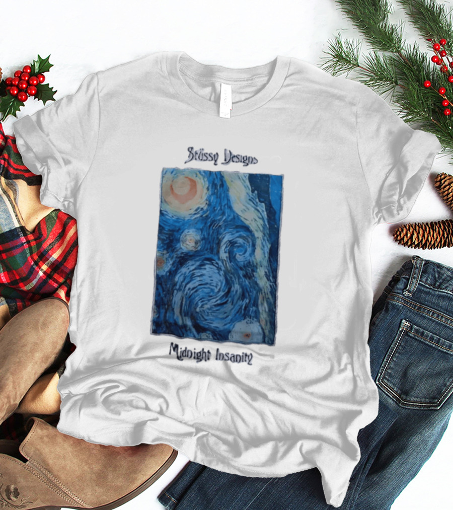 Stüssy Midnight Insanity The Starry Night T-Shirt