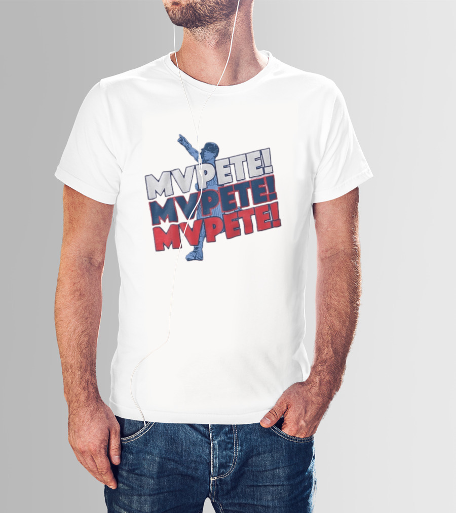 Pete Crow Armstrong Chicago Cubs MVPete Chant Celebration T-Shirt