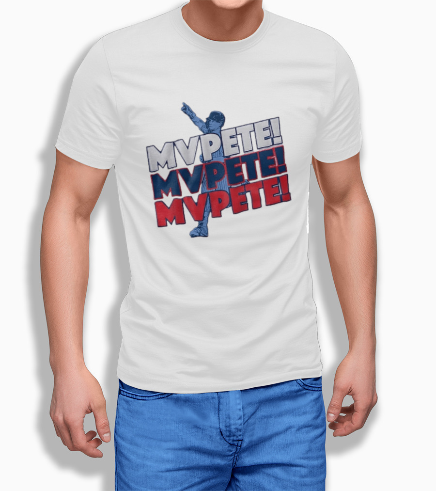 Pete Crow Armstrong Chicago Cubs MVPete Chant Celebration T-Shirt