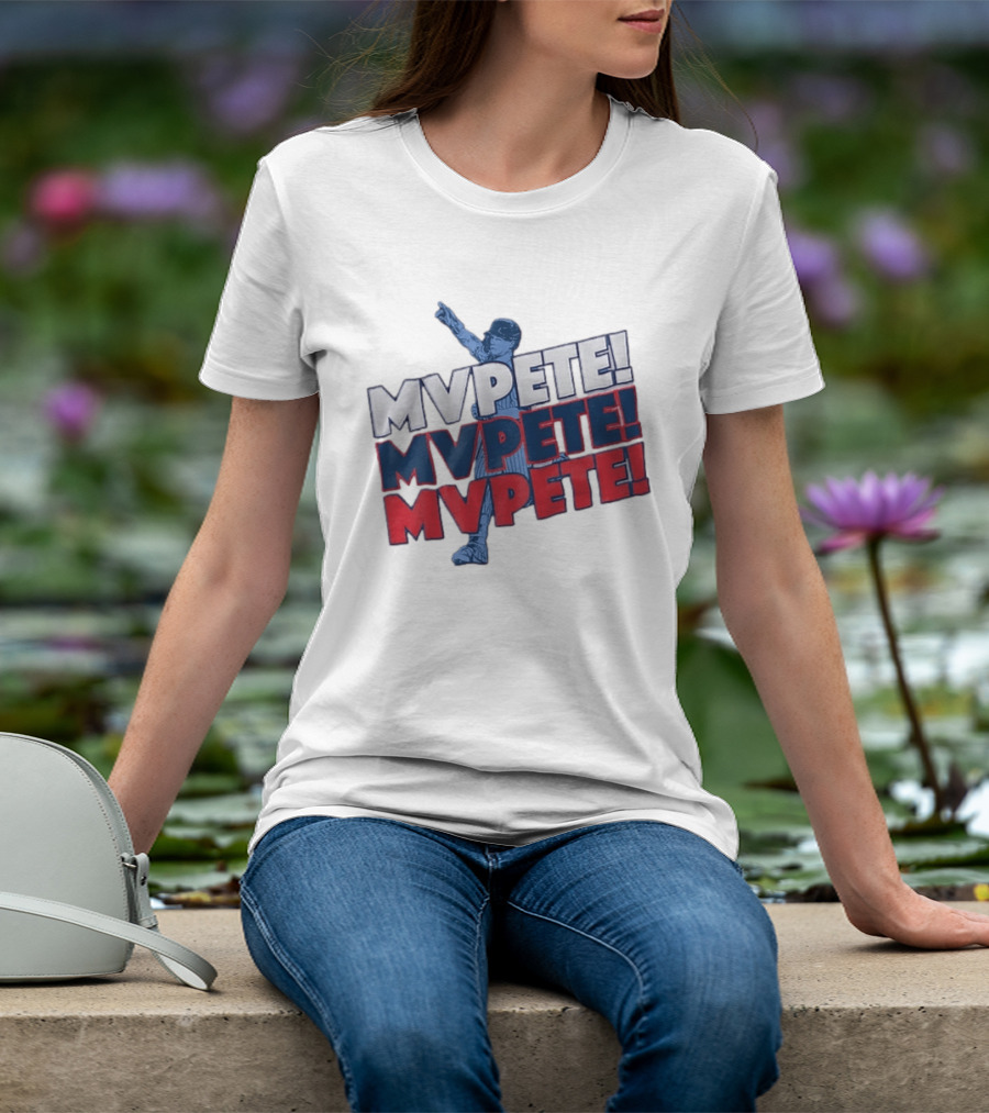 Pete Crow Armstrong Chicago Cubs MVPete Chant Celebration T-Shirt