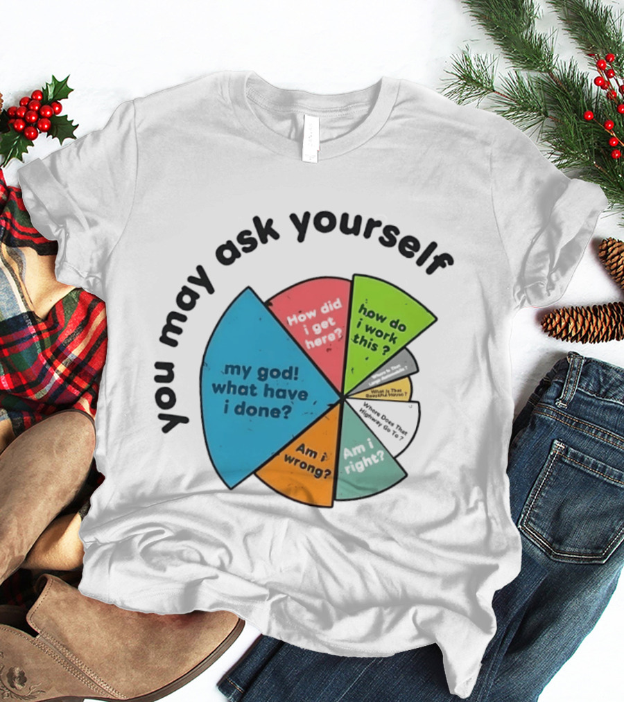 You May Ask Yourself My God What Have I Done How Do I Work This Pie Chart T-Shirt