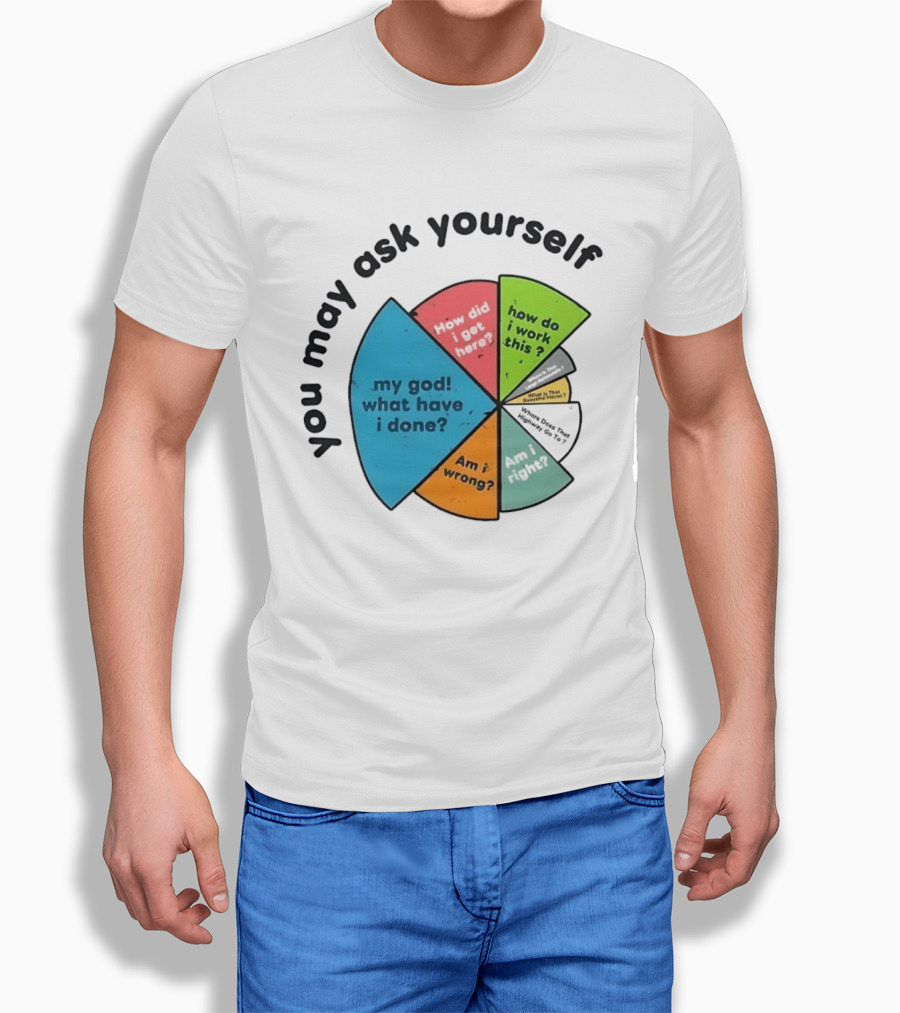 You May Ask Yourself My God What Have I Done How Do I Work This Pie Chart T-Shirt