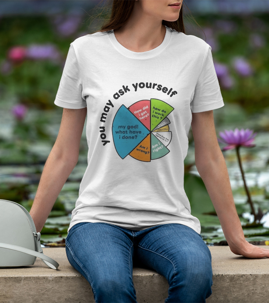 You May Ask Yourself My God What Have I Done How Do I Work This Pie Chart T-Shirt
