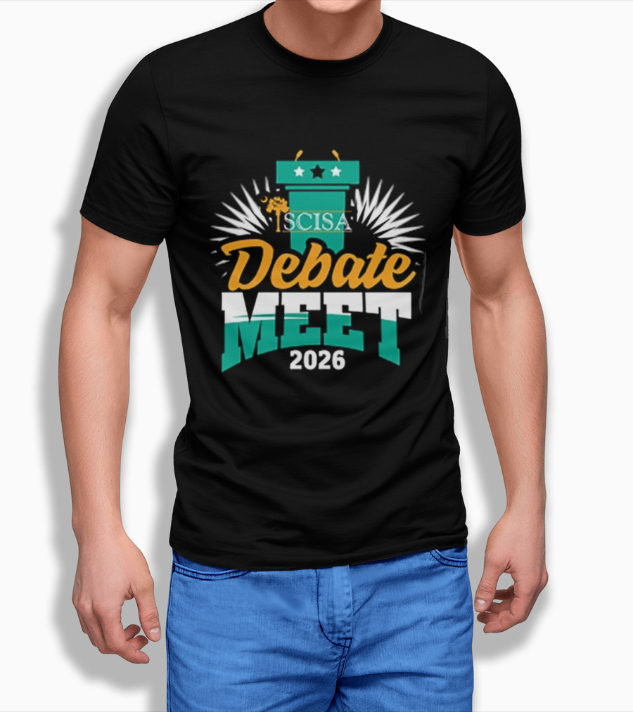 SCISA Debate Meet 2026 Podium Stars Event T-Shirt