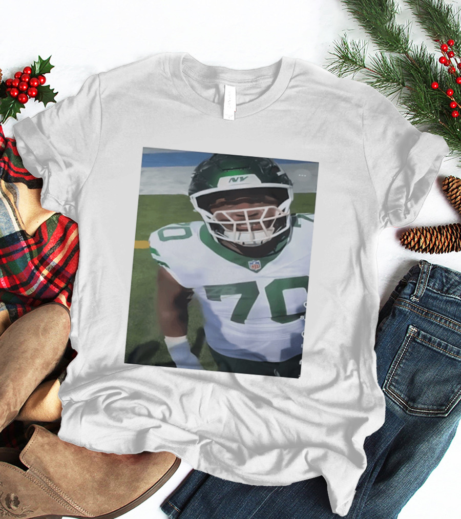 New York Jets Number 70 Football Player NFL Jersey T-Shirt