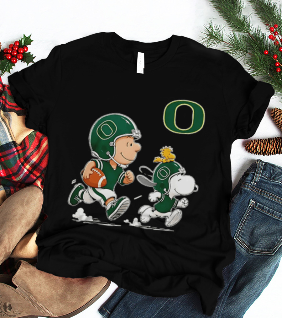 Charlie Brown Woodstock Snoopy Oregon Ducks Football 2026 T-Shirt
