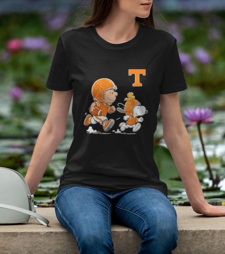 Charlie Brown Snoopy Woodstock Tennessee Volunteers Football 2026 T-Shirt