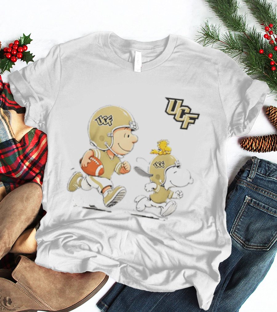Charlie Brown Snoopy Woodstock UCF Knights Football 2026 T-Shirt