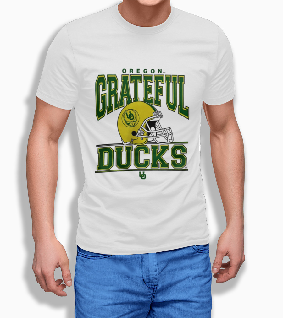 Oregon Grateful Ducks Helmet T-Shirt