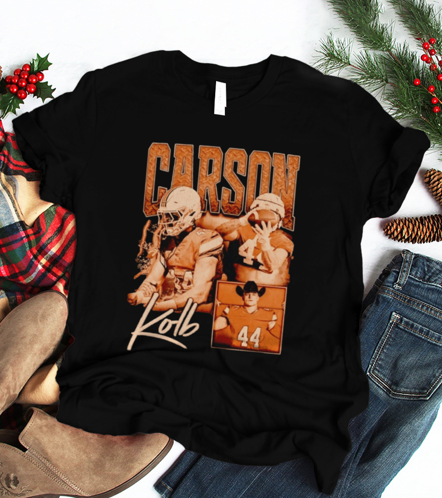 Carson Kolb 44 Football Player Collage T-Shirt