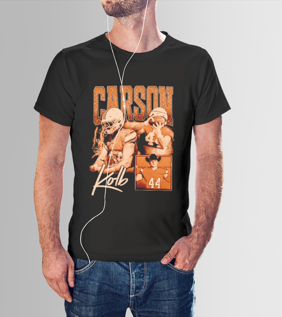 Carson Kolb 44 Football Player Collage T-Shirt