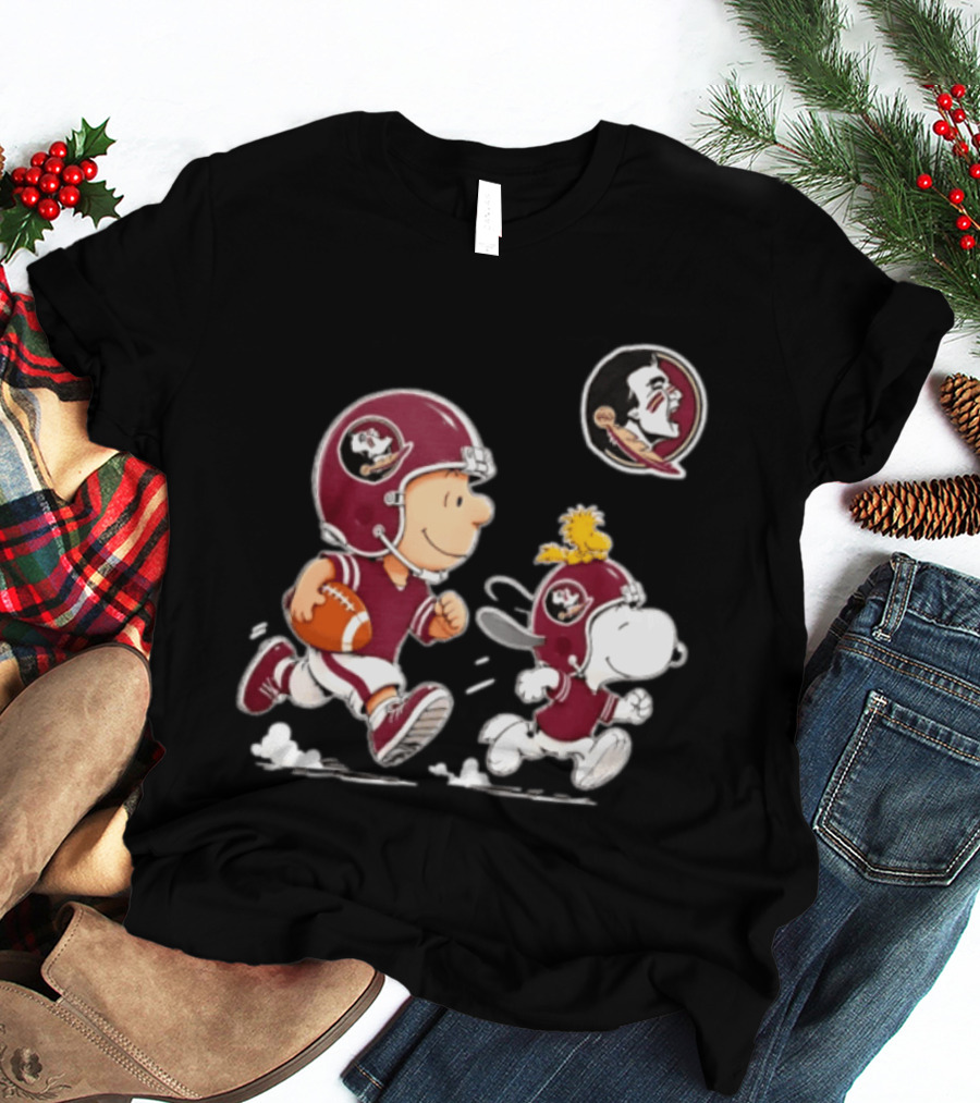 Charlie Brown Snoopy Woodstock Florida State Seminoles Football 2026 T-Shirt