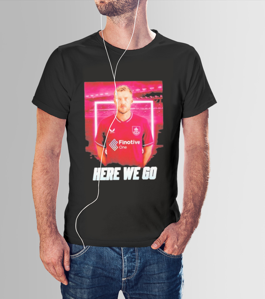 Jamie Vardy Here We Go Burnley Transfer News T-Shirt