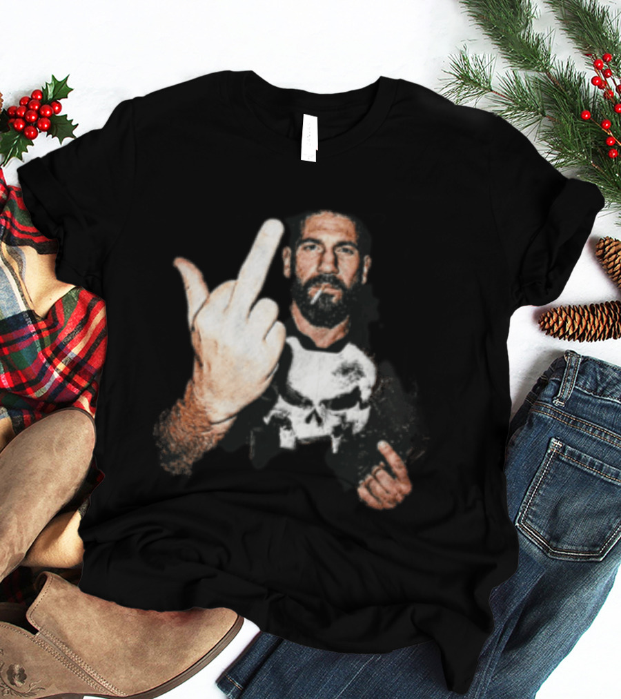 Jon Bernthal Punisher Middle Finger Iconic Gesture T-Shirt