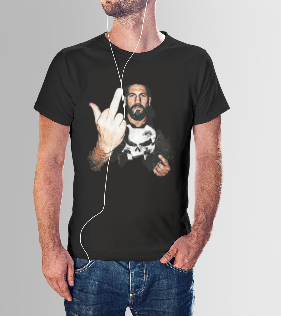 Jon Bernthal Punisher Middle Finger Iconic Gesture T-Shirt