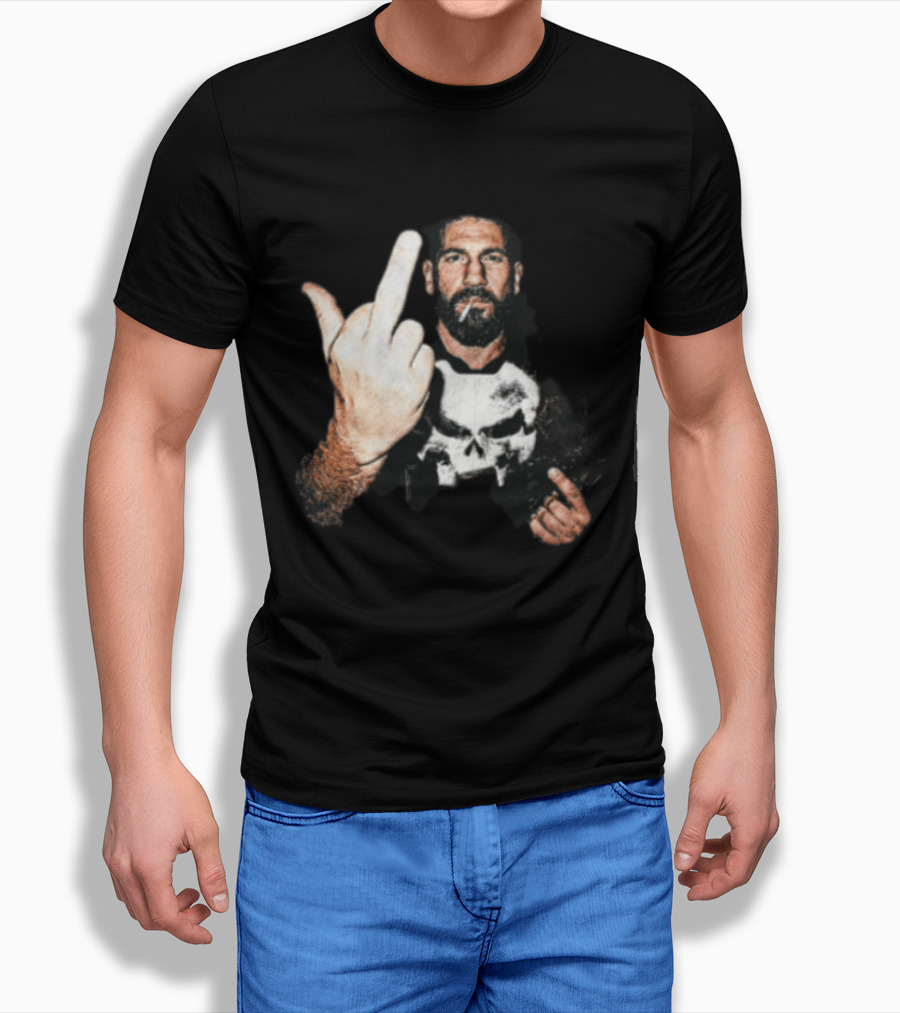 Jon Bernthal Punisher Middle Finger Iconic Gesture T-Shirt