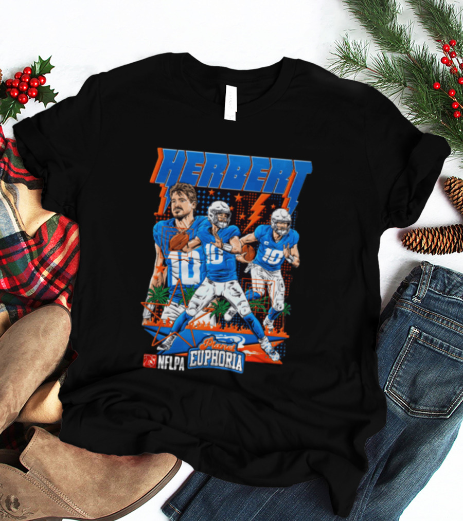 Herbert Player Euphoria NFLPA Limited Edition Lightning Version T-Shirt