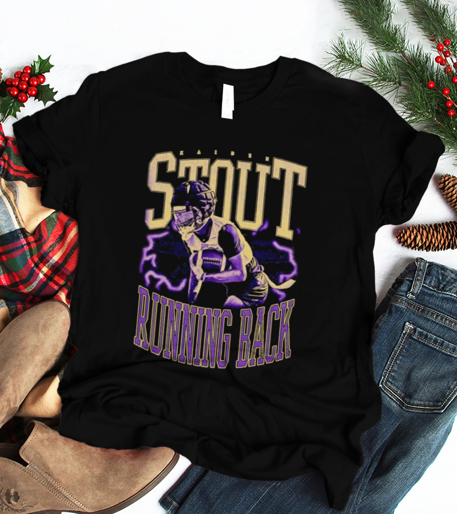 Stout Running Back Football Player T-Shirt