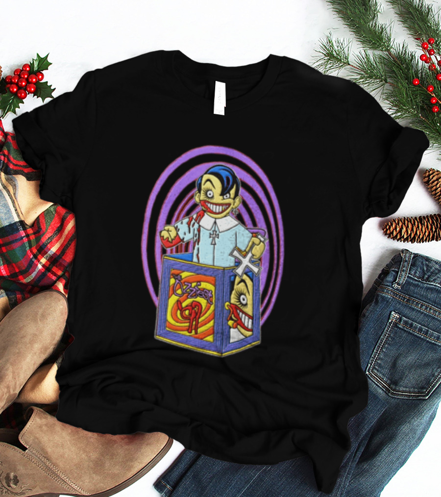 Ozzfest 1997 Cartoon Character With Cross And Blood Stained Attire T-Shirt